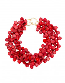 Red Coral Multi-Strand Necklace