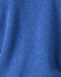 Fabric image thumbnail - Kinross - Blue Cashmere Faux Wrap Sweater