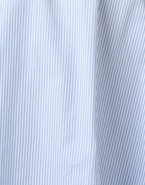 Fabric image thumbnail - Lafayette 148 New York - Blue Striped Cotton Shirt Dress