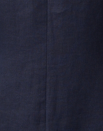 Fabric image thumbnail - Lafayette 148 New York - Navy Linen Contrast Trim Blazer