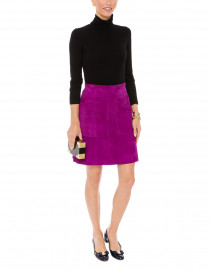 Suzi Orchid Suede Skirt