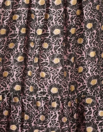 Fabric image thumbnail - Oliphant - Black Floral Print Cotton Silk Dress