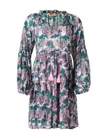 Product image thumbnail - Oliphant - Pink and Green Print Cotton Silk Dress