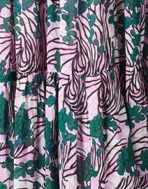 Fabric image thumbnail - Oliphant - Pink and Green Print Cotton Silk Dress