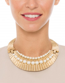 Bold Pearl Collar Necklace