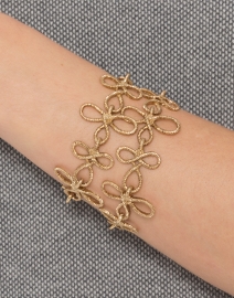 Looped Light Gold Rope Bracelet
