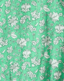 Fabric image thumbnail - Ro's Garden - Deauville Green Floral Print Shirt Dress