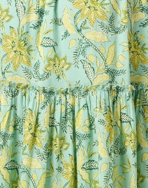 Fabric image thumbnail - Ro's Garden - Mumi Green Floral Print Cotton Dress