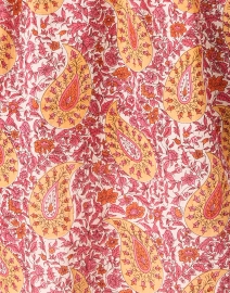 Fabric image thumbnail - Ro's Garden - Rachel Orange Paisley Print Blouse