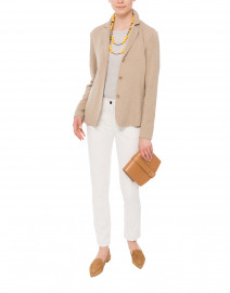 Val Beige A-line Cady Top