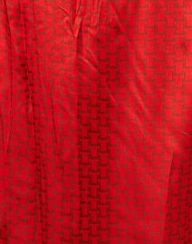 Fabric image thumbnail - Tara Jarmon - Rachele Red Print Shirt Dress
