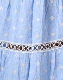 Fabric image thumbnail - Temptation Positano - Galatea Blue Linen Dress