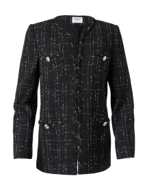 Product image thumbnail - Weill - Black Metallic Tweed Jacket