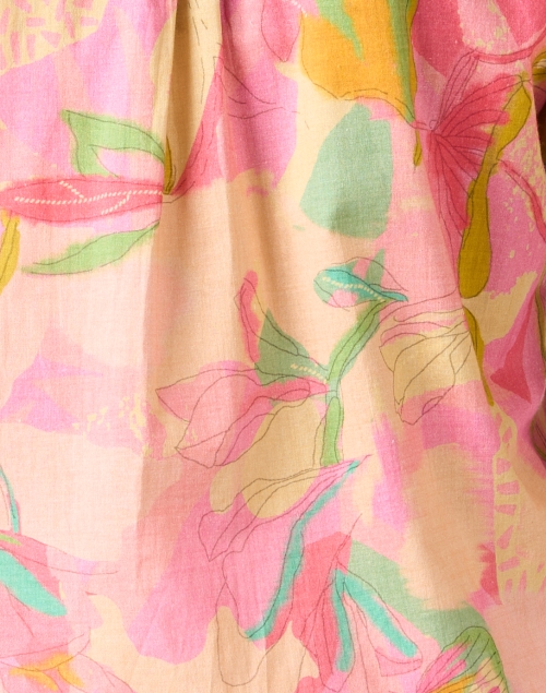 Fabric image - Bella Tu -  Pink Floral Cotton Dress