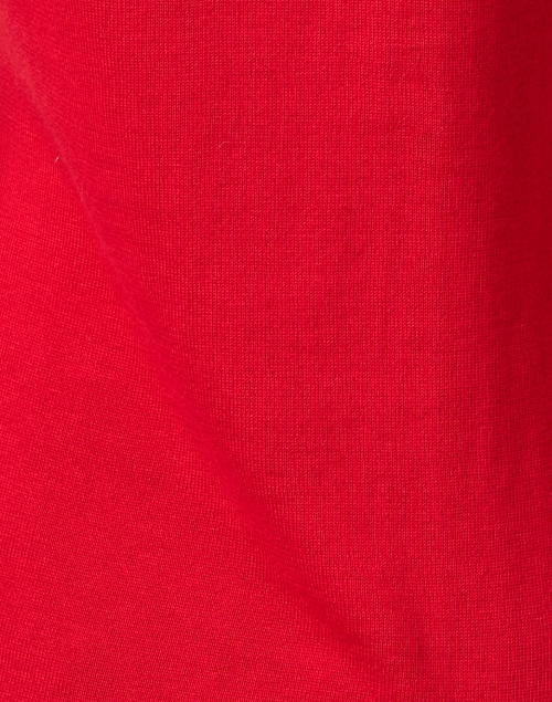 Fabric image - Blue - Red Pima Cotton Boatneck Sweater 