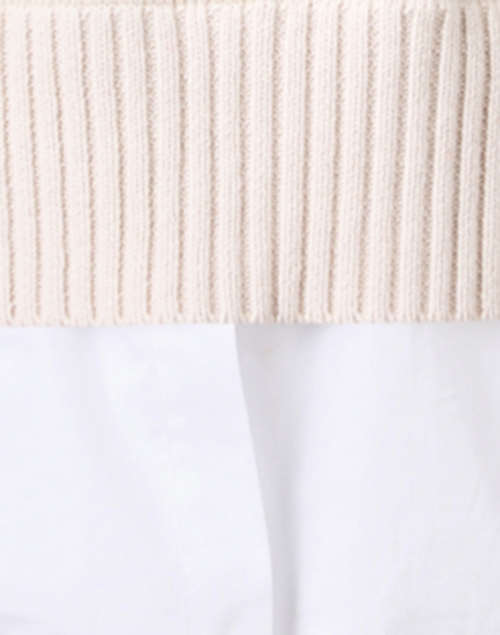 Fabric image - Brochu Walker - Emmet Beige Sweater with White Underlayer