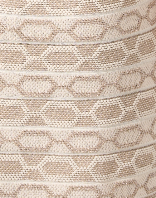 Fabric image - D.Exterior - Beige Chain Knit Dress