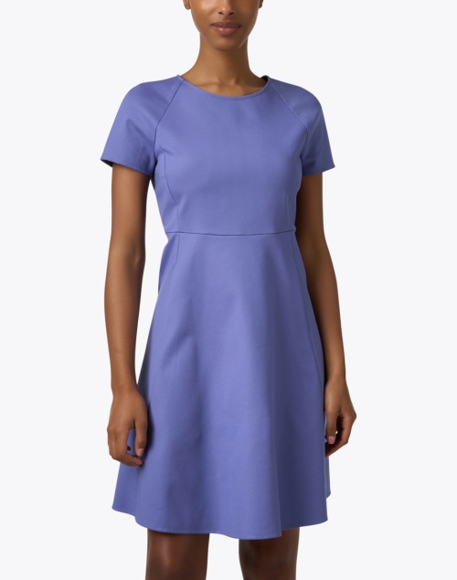 Front image - Emporio Armani - Blue Fit and Flare Dress