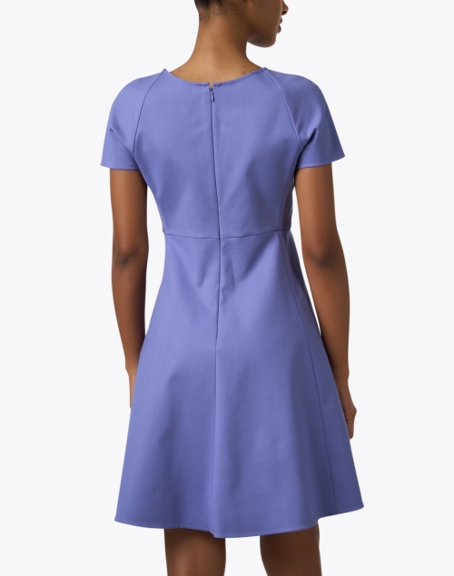 Back image - Emporio Armani - Blue Fit and Flare Dress