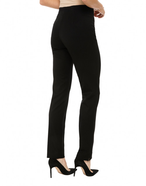 Back image - Fabrizio Gianni - Black Stretch Side-Zip Tapered Pant
