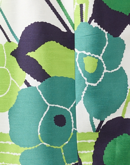 Fabric image - Frances Valentine - Lucille Green Multi Print Wrap Dress