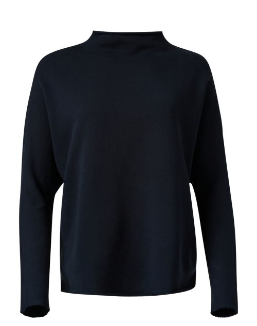 Product image - Frank & Eileen - Effie Navy Cotton Funnel Neck Sweatshirt