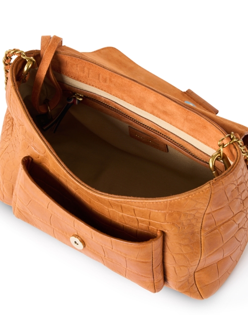 Extra_1 image - Jerome Dreyfuss - Lulu Brown Croc Leather Bag