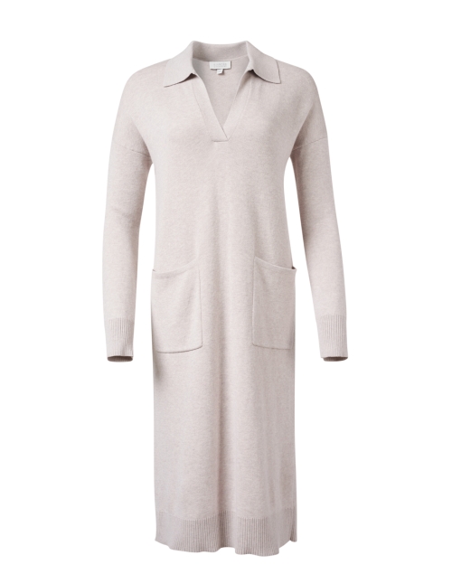 Product image - Kinross - Beige Knit Polo Dress