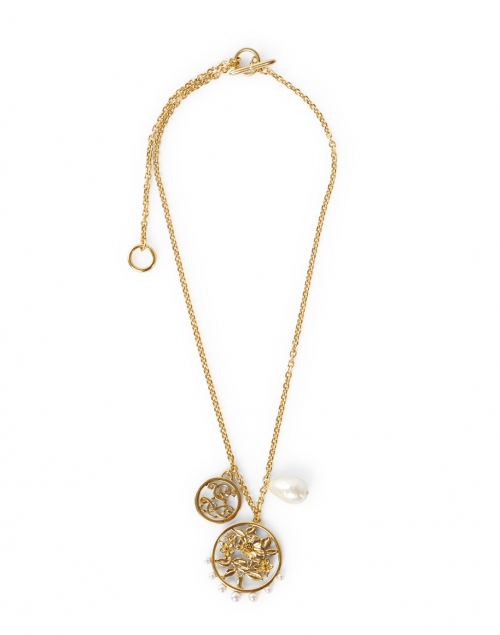 Oscar de la Renta - Gold Coin Pendant Necklace