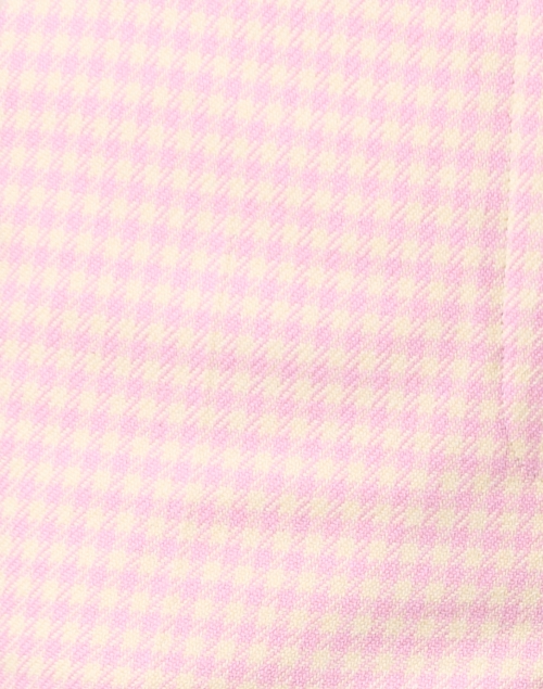Fabric image - Weekend Max Mara - Libro Pink and Yellow Houndstooth Pant