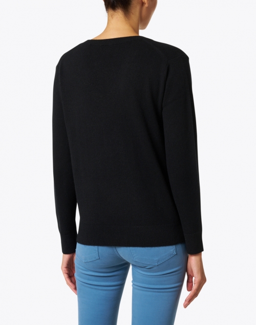Back image - Vince - Weekend Black Cashmere Sweater
