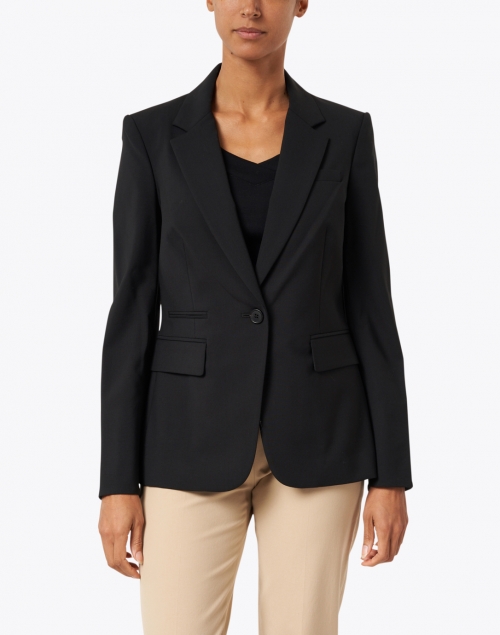 Front image - Veronica Beard - Classic Black Essential Dickey Jacket