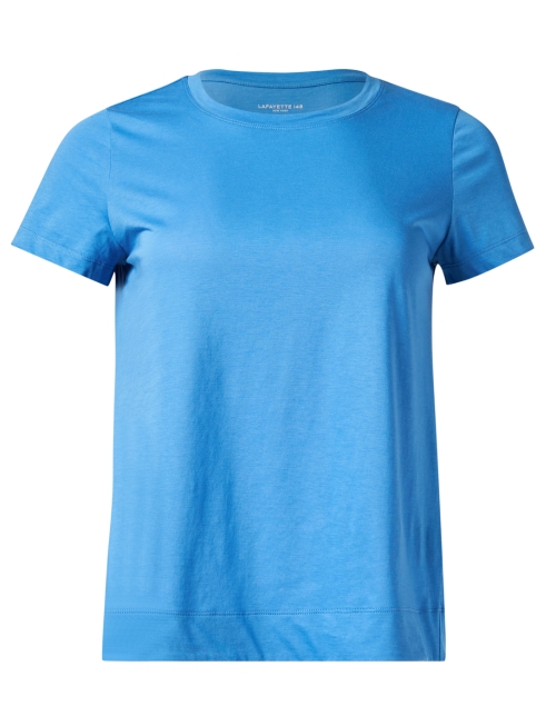 Product image - Lafayette 148 New York - The Modern Sky Blue Cotton Tee