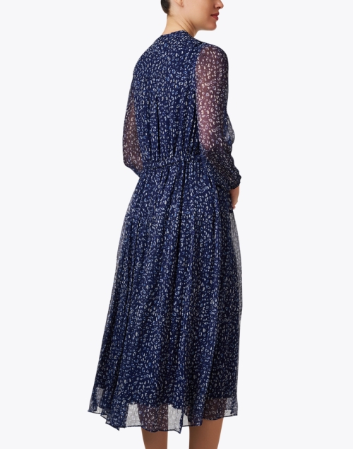 Back image - Shoshanna - Ama Blue Print Dress