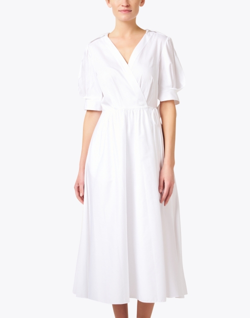 Front image - Jason Wu Collection - White Wrap Dress