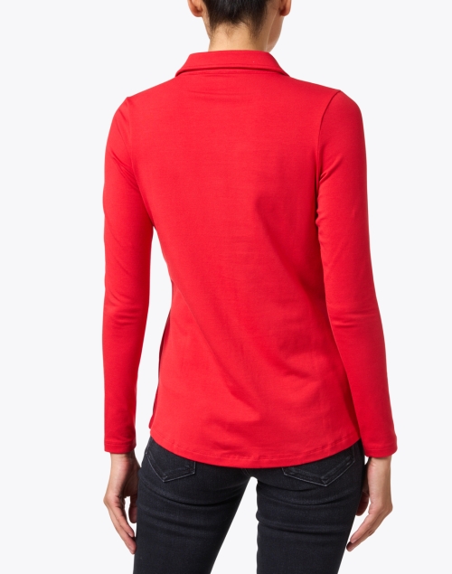 Back image - E.L.I. - Red Pima Cotton Shirt