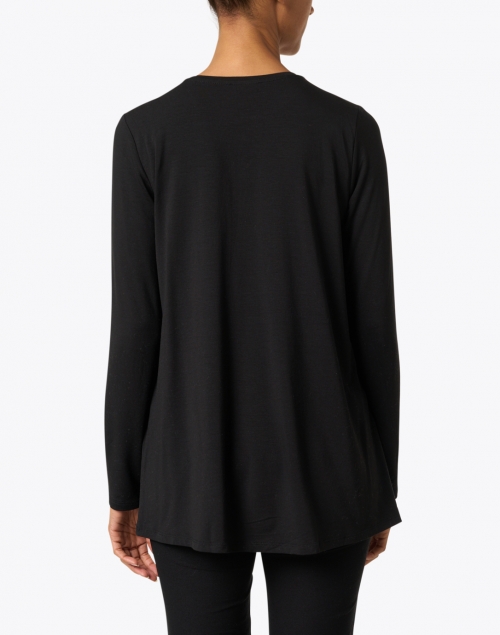 Back image - Eileen Fisher - Black Essential Fine Jersey Tunic