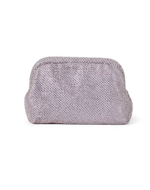 Back image - Rafe - Brooke Lilac and Silver Diamante Clutch