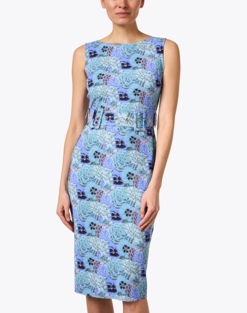 Front image - Chiara Boni La Petite Robe - Zeffirina Blue Floral Print Dress