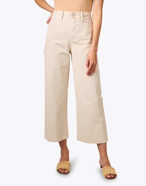 Front image - Apiece Apart - Merida Beige Cotton Pant