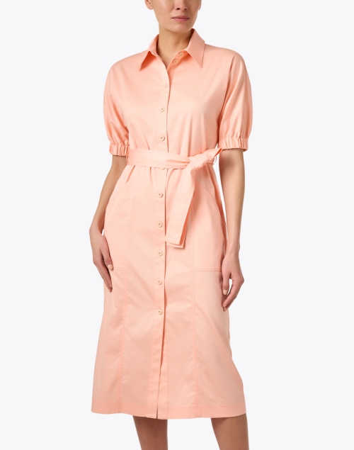 Front image - Marc Cain - Peach Shirt Dress