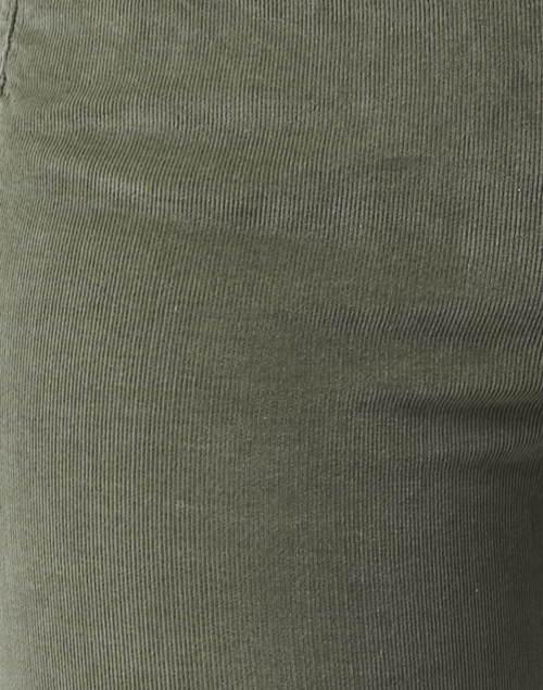 Fabric image - Veronica Beard - Carson Green Corduroy Flare Pant
