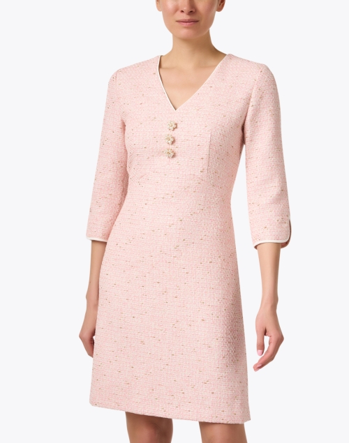 Front image - Marc Cain - Pink Tweed Dress