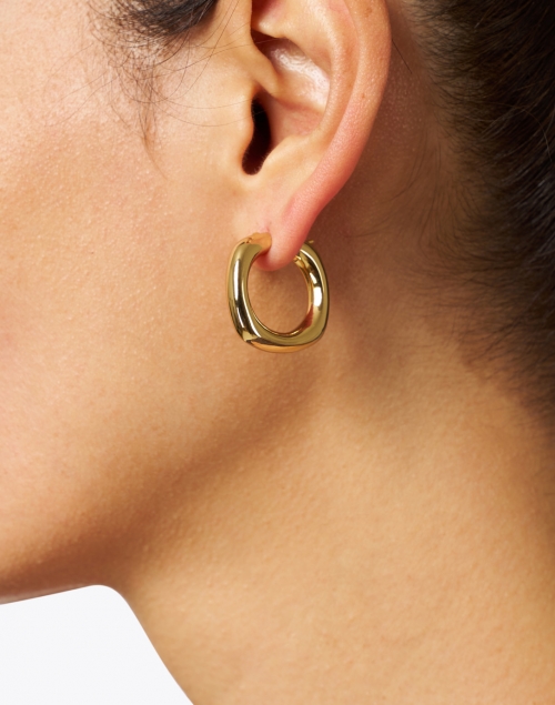 Loeffler Randall - Faustine Gold Hoop Earrings