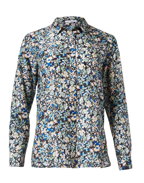 Product image - Rosso35 - Blue Multi Floral Silk Blouse