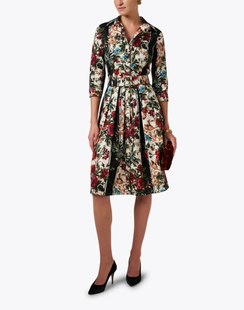 Look image - Samantha Sung - Audrey Ivory Multi Print Stretch Cotton Dress