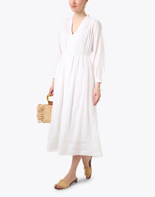 Charlotte White Cotton Dress