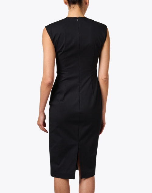 Back image - Max Mara Studio - Zum Black Stretch Cotton Dress