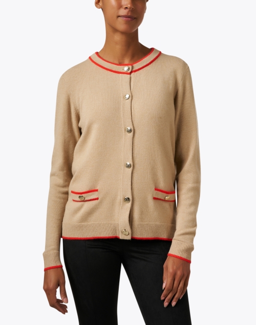 Front image - Weill - Sihane Camel Cashmere Cardigan