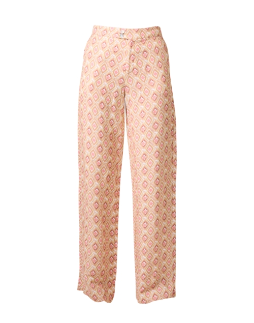 Product image - Ecru - Del Ray Beige and Pink Print Pant